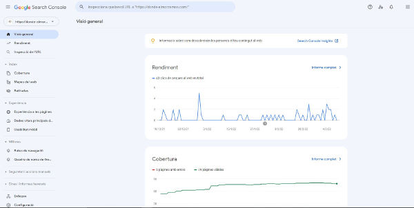 Escritorio Search Console
